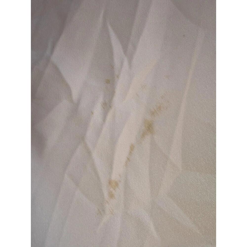 TOME x RTR White Pleated Midi Dress Size 8 stains and mesh tear - Picture 13 of 15